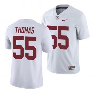 Men's Alabama Crimson Tide #55 Derrick Thomas White Game NCAA College Football Jersey 2403PFGI7